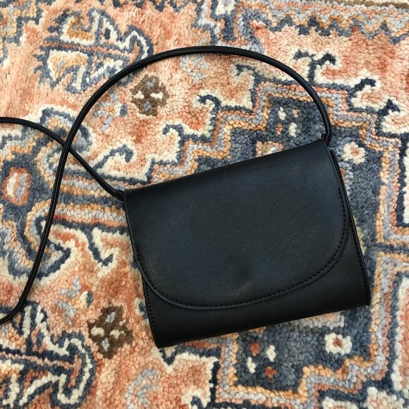 Urban Outfitters Handbags - Urban Outfitters Faux Leather Black Crossbody Bag